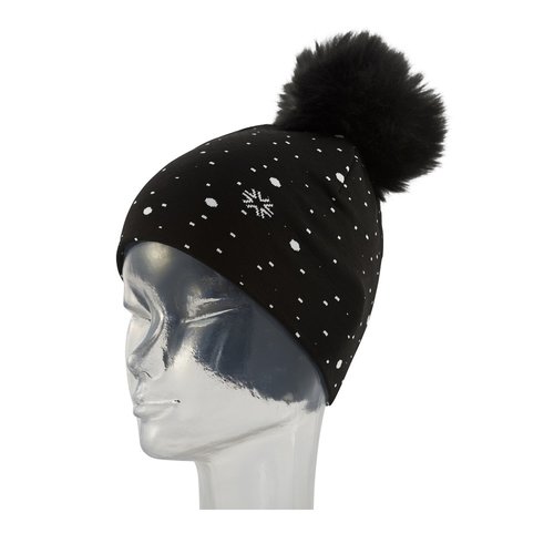 NEWLAND NEWLAND MAVIS LADY BEANIE (19/20) BLACK/WHITE-0108 NEWLAND NEWLAND MAVIS LADY BEANIE (19/20) BLACK/WHITE-0108
