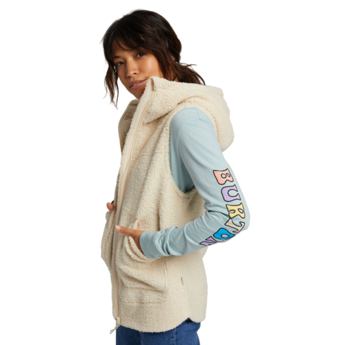 BURTON Burton Womens Minxy Vest (20/21) Crème Brûlée Sherpa-251 BURTON Burton Womens Minxy Vest (20/21) Crème Brûlée Sherpa-251