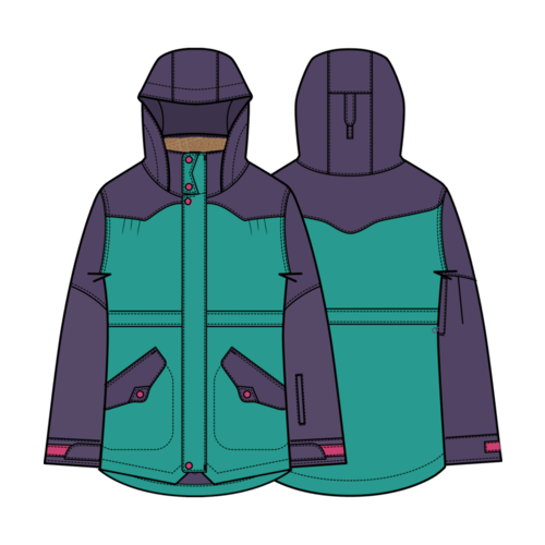 BURTON Burton Girls Shortleaf Parka (20/21) Dynasty Green/Parachute Purple-300 *Final Sale* BURTON Burton Girls Shortleaf Parka (20/21) Dynasty Green/Parachute Purple-300 *Final Sale*