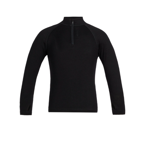 ICEBREAKER Icebreaker Kids 260 Tech Ls Half Zip (20/21) Black-1 ICEBREAKER Icebreaker Kids 260 Tech Ls Half Zip (20/21) Black-1