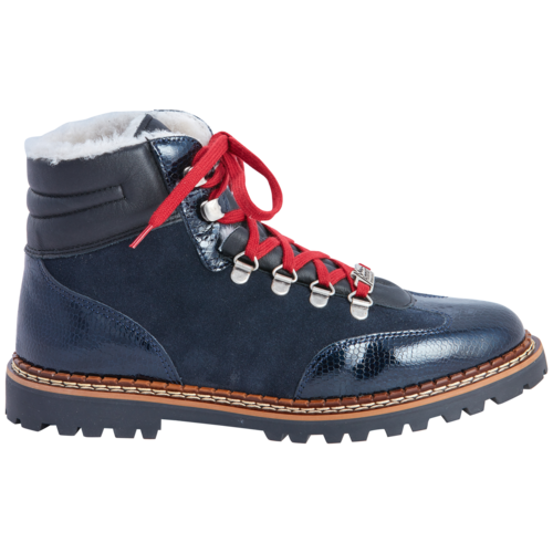 AMMANN Ammann Valbella 4 (Lambsfur Lining) (20/21) Navy Suede & Navy Lizard Leather AMMANN Ammann Valbella 4 (Lambsfur Lining) (20/21) Navy Suede & Navy Lizard Leather