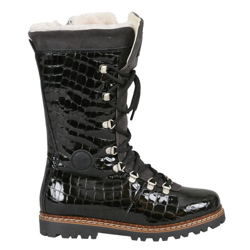 AMMANN Ammann Malix (20/21) Black Croc (Snake) & Grey Suede Tongue AMMANN Ammann Malix (20/21) Black Croc (Snake) & Grey Suede Tongue