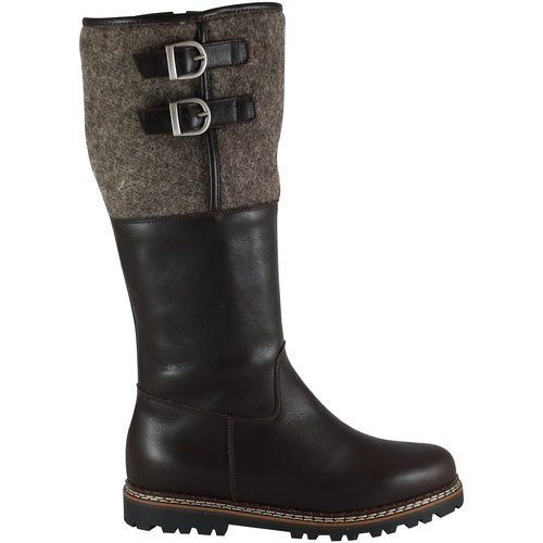 AMMANN Ammann Wengen (20/21) Tdm Brown Leather & Wool Tessuto Cuff AMMANN Ammann Wengen (20/21) Tdm Brown Leather & Wool Tessuto Cuff