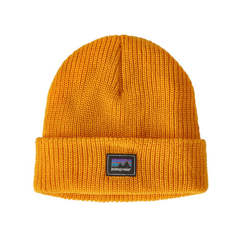 PATAGONIA Patagonia Kids' Logo Beanie (20/21) Shop Sticker Label: Mountain Yellow-Ssmy PATAGONIA Patagonia Kids' Logo Beanie (20/21) Shop Sticker Label: Mountain Yellow-Ssmy