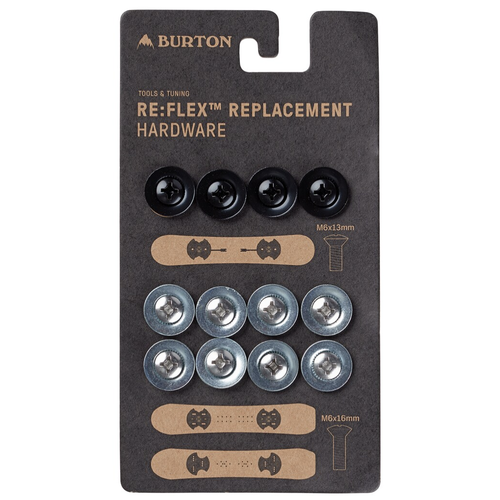 Burton Burton Re:Flex Replacement Hardware (20/21) Silver-073 NA Burton Burton Re:Flex Replacement Hardware (20/21) Silver-073 NA
