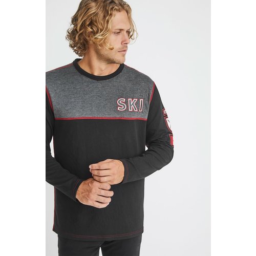 ALP-N-ROCK Alp-N-Rock Ski Canada Crew Shirt (20/21) Heather Black-Hbk ALP-N-ROCK Alp-N-Rock Ski Canada Crew Shirt (20/21) Heather Black-Hbk
