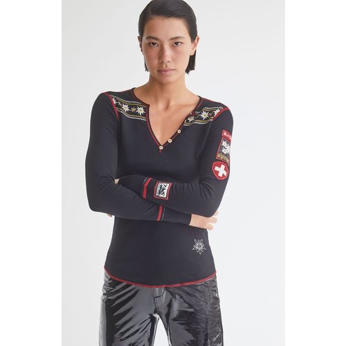 ALP-N-ROCK Alp-N-Rock Edelweiss Henley Shirt (20/21) Black-Blk ALP-N-ROCK Alp-N-Rock Edelweiss Henley Shirt (20/21) Black-Blk