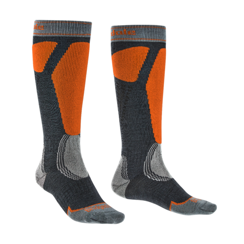 BRIDGEDALE Bridgedale Ski Easy On (20/21) 037 Gunmetal/Orange BRIDGEDALE Bridgedale Ski Easy On (20/21) 037 Gunmetal/Orange