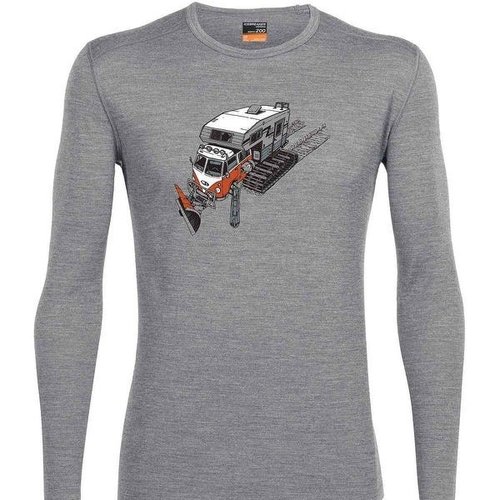 Icebreaker Icebreaker Mens Oasis Ls Crewe Snow Bug Metro Hthr -1 (17/18) *Final Sale* Icebreaker Icebreaker Mens Oasis Ls Crewe Snow Bug Metro Hthr -1 (17/18) *Final Sale*