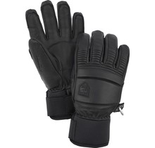 Hestra Leather Fall Line - 5 Finger (21/22) Black-100