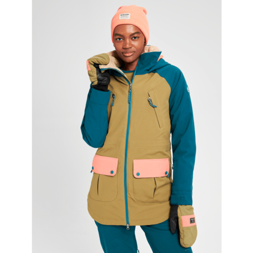 Burton Burton Women's Prowess Jacket (21/22) Shaded Spruce / Martini Olive / Persimmon-303 Burton Burton Women's Prowess Jacket (21/22) Shaded Spruce / Martini Olive / Persimmon-303