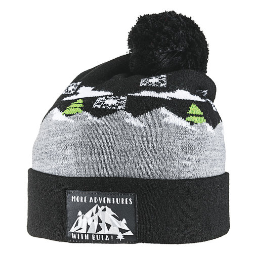 Bula Bula Kids Winter Beanie (20/21) Black OS Bula Bula Kids Winter Beanie (20/21) Black OS