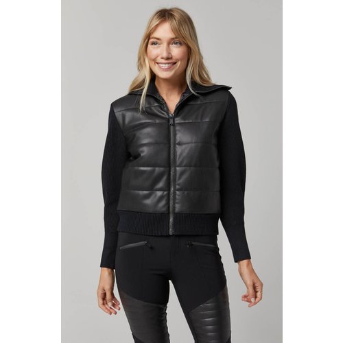 Alp N Rock Alp-N-Rock Miva Hybrid Jacket (21/22) Black Leather-Lbl Alp N Rock Alp-N-Rock Miva Hybrid Jacket (21/22) Black Leather-Lbl