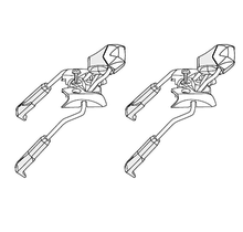 Look L2 BRAKE 2P B73 (Brake for NX bindings fits ski widths: 60-73mm)