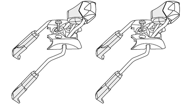 Look L2 BRAKE 2P B73 (Brake for NX bindings fits ski widths: 60-73mm)