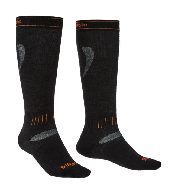 Bridgedale Ski Ultra Fit (24/25) Unisex-009 Black/Orange