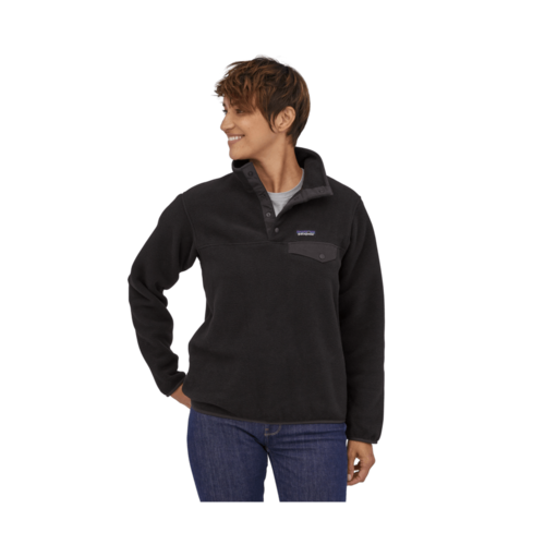 Patagonia Patagonia W'S Lw Synch Snap-T P/O (21/22) Black W/Black-Bob Patagonia Patagonia W'S Lw Synch Snap-T P/O (21/22) Black W/Black-Bob
