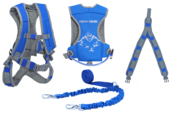 Mdxone Kids Ski Harness, The Static With 9'Static Rope (24/25) Blue Mdxone Kids Ski Harness, The Static With 9'Static Rope (24/25) Blue