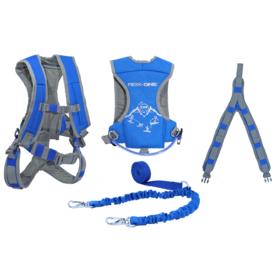 Mdxone Kids Ski Harness, The Static With 9'Static Rope (24/25) Blue