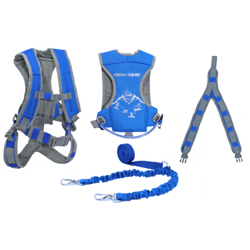 Mdxone Mdxone Mdxone Kids Ski Harness, Mini-Ox With 9'Static Rope - Blue (22/23) Mdxone Mdxone Mdxone Kids Ski Harness, Mini-Ox With 9'Static Rope - Blue (22/23)