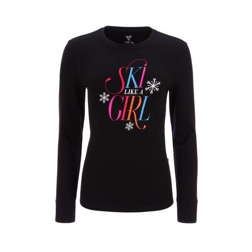 Fera Fera Ski Like A Girl Tee (21/22) Black-1 Fera Fera Ski Like A Girl Tee (21/22) Black-1