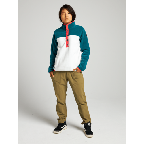Burton Burton Women's Hearth Fleece Pullover (21/22) Shaded Spruce / Stout White-302 Burton Burton Women's Hearth Fleece Pullover (21/22) Shaded Spruce / Stout White-302