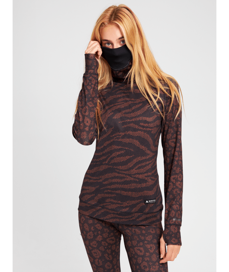 women's burton midweight base layer long neck shirt