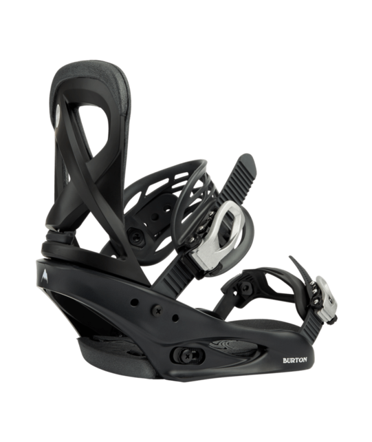 Burton Women's Scribe Re:Flex Snowboard Bindings (25/26) Black-A02