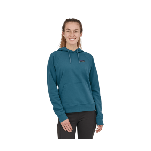 Patagonia Patagonia W'S P-6 Label Organic Hoody (21/22) Abalone Blue-Abb Patagonia Patagonia W'S P-6 Label Organic Hoody (21/22) Abalone Blue-Abb