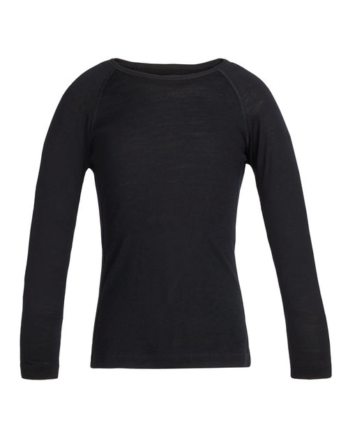 Icebreaker Kids Merino 200 Oasis LS Crewe (25/26) Black-1 Icebreaker Kids Merino 200 Oasis LS Crewe (25/26) Black-1