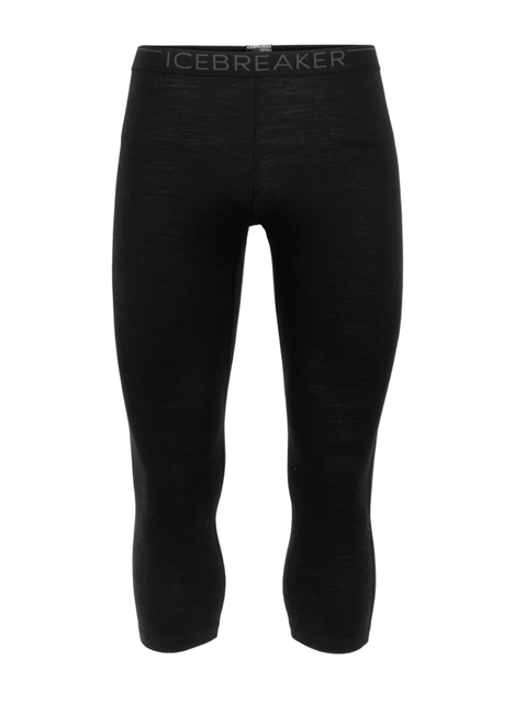 Icebreaker Men Merino 200 Oasis 3/4 Leggings (26/27) Black