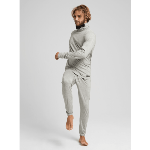 Burton Burton Mens Midweight Base Layer Pants (22/23) Gray Heather-020 Burton Burton Mens Midweight Base Layer Pants (22/23) Gray Heather-020
