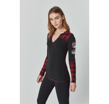 Miley Canada Henley Shirt (22/23) Black-Blk