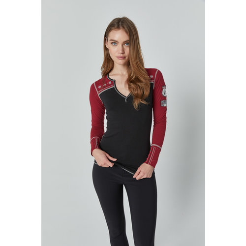 Alp N Rock Cross Country Henley Shirt (22/23) Black-Blk Alp N Rock Cross Country Henley Shirt (22/23) Black-Blk