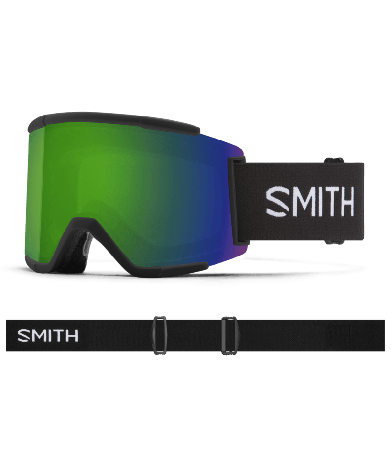 Smith Smith Squad Xl (22/23) Black || Chromapop Sun Green Mirror