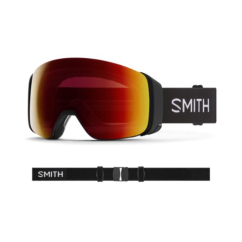 Smith Smith 4D Mag (22/23) Black || Chromapop Sun Red Mirror-0Jx996K One Size