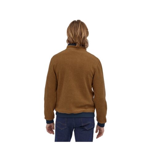 Patagonia Patagonia M'S Shearling Button P/O (22/23) Bear Brown W/New Navy-Bene Patagonia Patagonia M'S Shearling Button P/O (22/23) Bear Brown W/New Navy-Bene