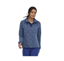 Patagonia W'S Micro D Snap-T P/O (22/23) Climbing Trees Ikat: Sound Blue-Ctso