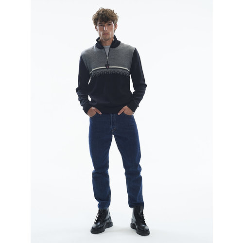 Dale Of Norway Dale Of Norway Lahti Masculine Sweater (22/23) Black Smoke Off White-F Dale Of Norway Dale Of Norway Lahti Masculine Sweater (22/23) Black Smoke Off White-F