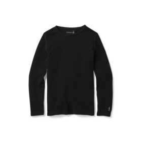 Smartwool Kids' Classic Thermal Merino Base Layer Crew Boxed (25/26) Black-001