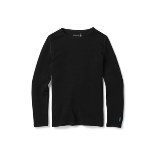 Smartwool Kids' Classic Thermal Merino Base Layer Crew Boxed (25/26) Black-001