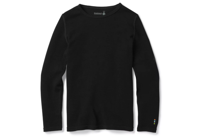 Smartwool Kids' Classic Thermal Merino Base Layer Crew Boxed (25/26) Black-001 Smartwool Kids' Classic Thermal Merino Base Layer Crew Boxed (25/26) Black-001