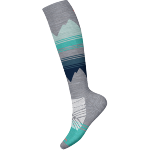 Smartwool Women's Ski Targeted Cushion Pattern OTC Socks (22/23) Light Gray