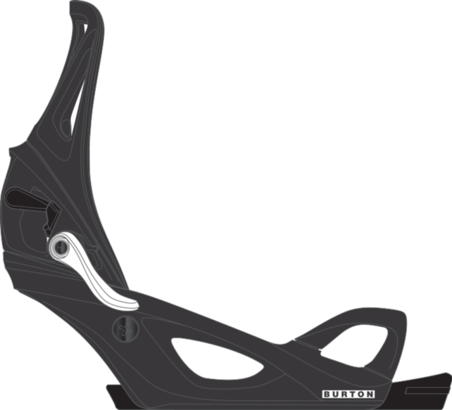 Burton Kids' Step On® Re:Flex Snowboard Binding (25/26) Black-A02