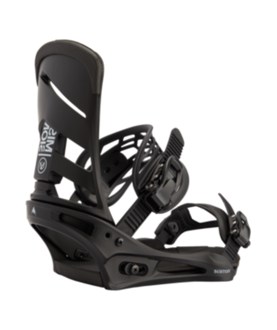 Burton Men's Mission Re:Flex Snowboard Bindings (25/26) Black-A02