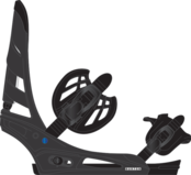 Burton Men's Mission Re:Flex Snowboard Bindings (25/26) Black-A02