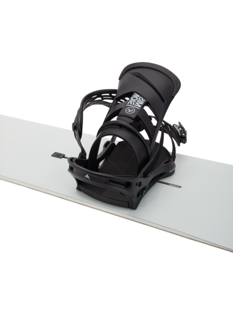Burton Men's Mission Re:Flex Snowboard Bindings (25/26) Black-A02