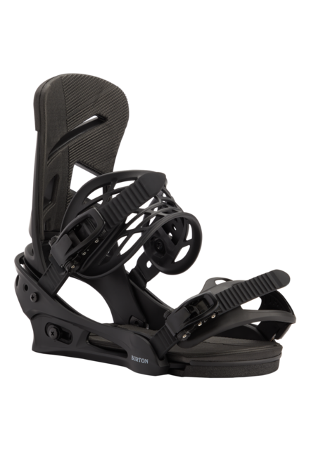 Burton Men's Mission Re:Flex Snowboard Bindings (25/26) Black-A02