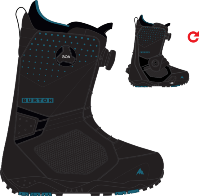 Burton Men's Photon Boa® Snowboard Boots (25/26) Black-A02