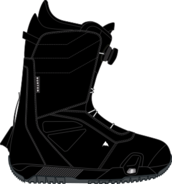 Burton Mens Ruler Step On Boot (24/25) Black-002